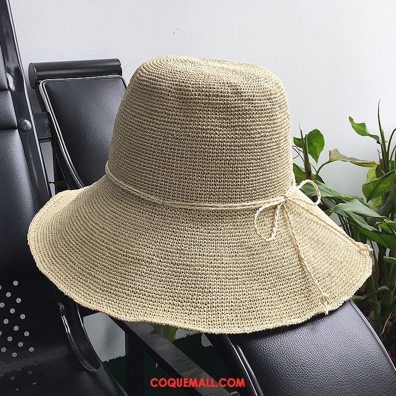 Casquette Chapeau Femme Été Chapeau De Paille Chapeau De Soleil, Casquette Chapeau Crème Solaire Plier Dunkel