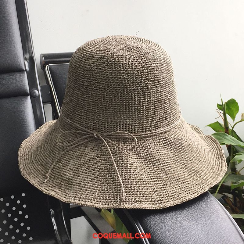 Casquette Chapeau Femme Été Chapeau De Paille Chapeau De Soleil, Casquette Chapeau Crème Solaire Plier Dunkel