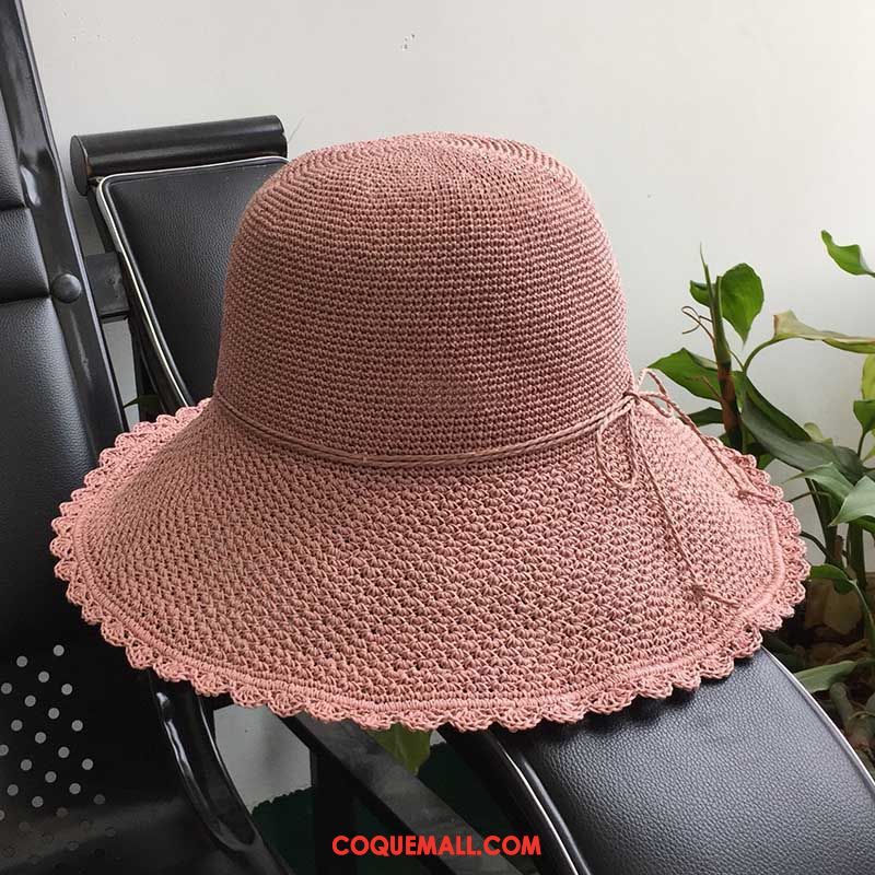 Casquette Chapeau Femme Été Chapeau De Paille Chapeau De Soleil, Casquette Chapeau Crème Solaire Plier Dunkel