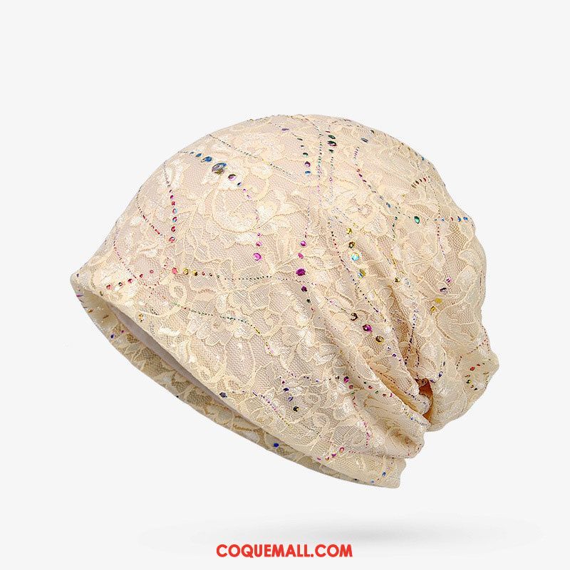 Casquette Chapeau Femme Été Chapeau Dentelle, Casquette Chapeau Rouge Section Mince