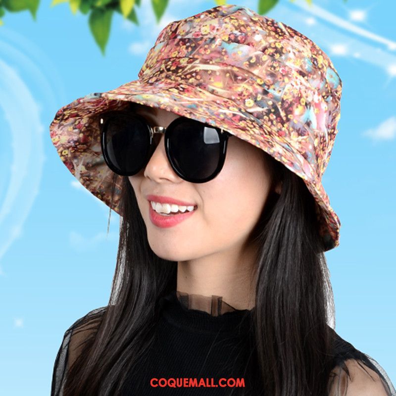 Casquette Chapeau Femme Été Milieu Chapeau, Casquette Chapeau Plier Personnes Âgées