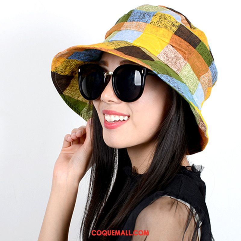 Casquette Chapeau Femme Été Milieu Chapeau, Casquette Chapeau Plier Personnes Âgées