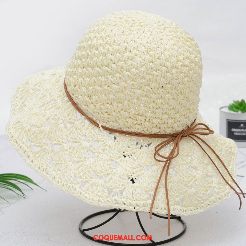 Casquette Chapeau Femme Été Voyage Crème Solaire, Casquette Chapeau Plage Ombre