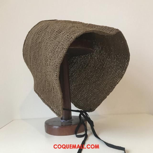 Casquette Chapeau Femme Été Élégant Rouge, Casquette Chapeau Chapeau De Paille Voyage