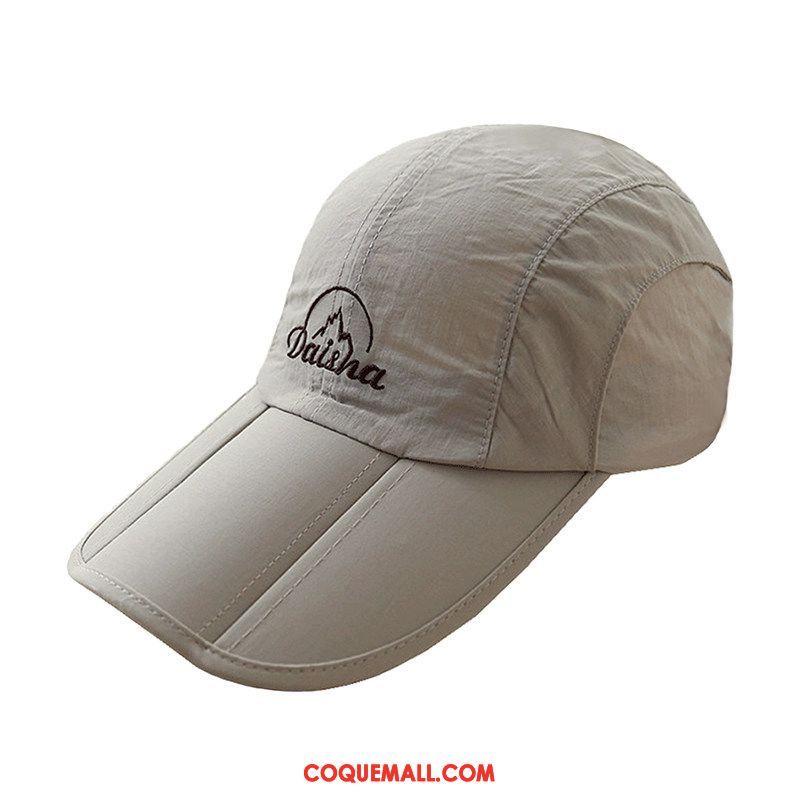 Casquette Chapeau Homme Blanc Casquette Ombre, Casquette Chapeau Plier Sport