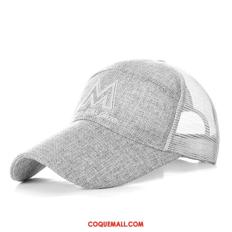 Casquette Chapeau Homme Blanc De Plein Air Respirant, Casquette Chapeau Casquette Été