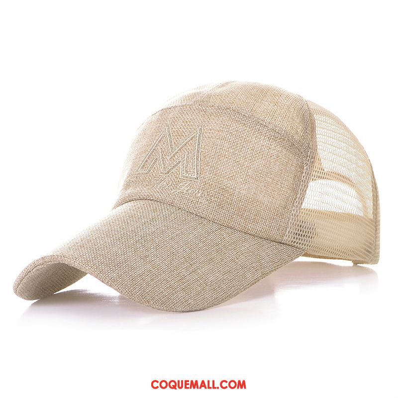 Casquette Chapeau Homme Blanc De Plein Air Respirant, Casquette Chapeau Casquette Été
