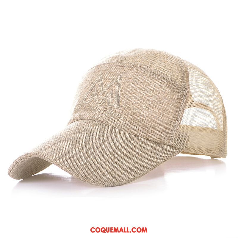 Casquette Chapeau Homme Blanc De Plein Air Respirant, Casquette Chapeau Casquette Été