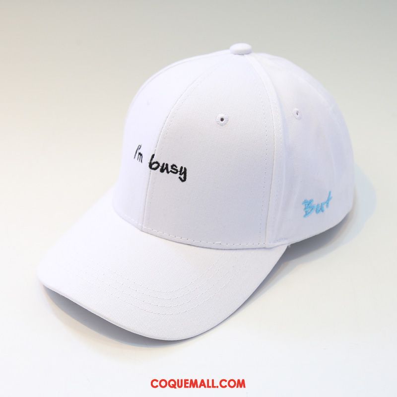 Casquette Chapeau Homme Blanc Loisir Ombre, Casquette Chapeau Femme Casquette De Baseball