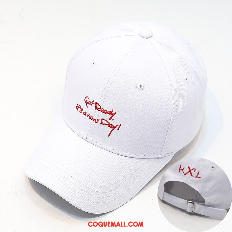 Casquette Chapeau Homme Blanc Loisir Ombre, Casquette Chapeau Femme Casquette De Baseball