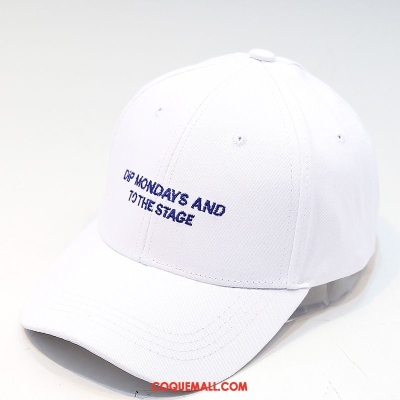 Casquette Chapeau Homme Blanc Loisir Ombre, Casquette Chapeau Femme Casquette De Baseball