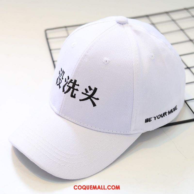 Casquette Chapeau Homme Blanc Loisir Ombre, Casquette Chapeau Femme Casquette De Baseball