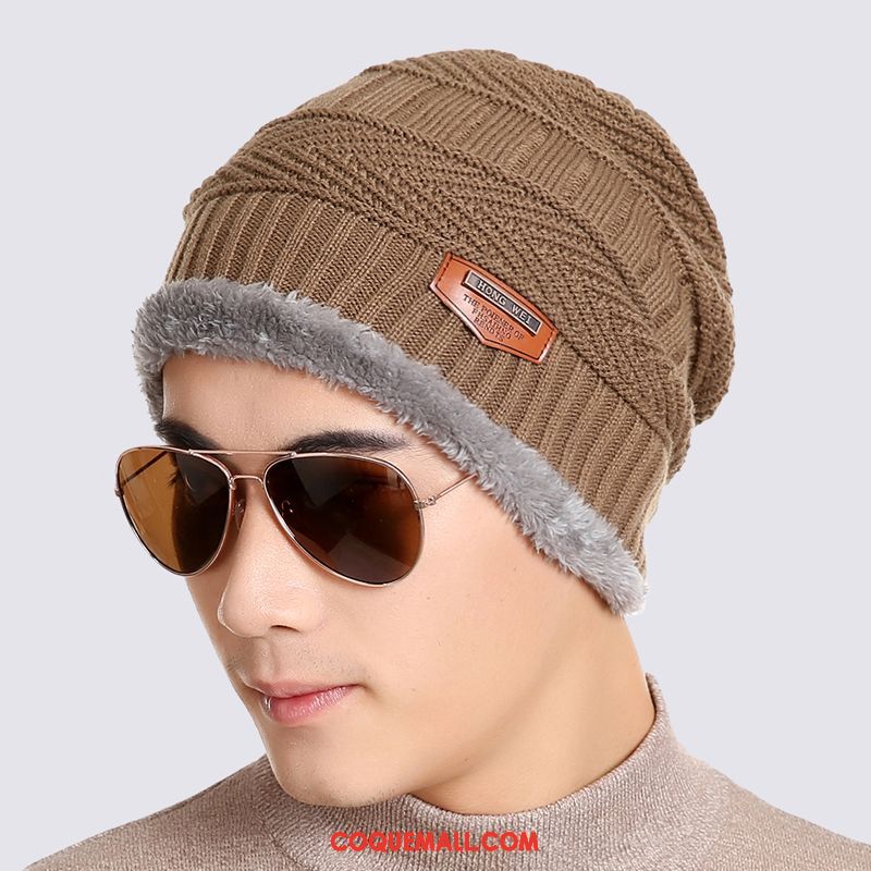 Casquette Chapeau Homme Bonnet De Laine Hiver Pullover, Casquette Chapeau Chapeau Bonnet Tricoté Braun