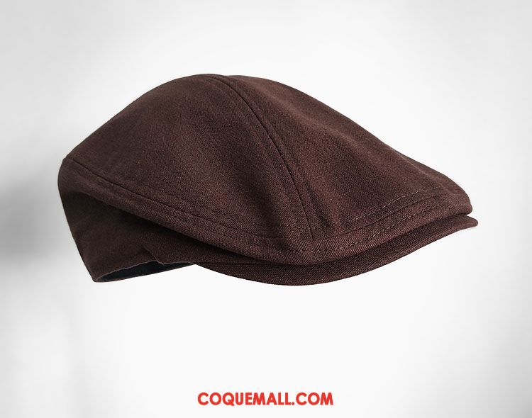 Casquette Chapeau Homme Casquette Lin Art, Casquette Chapeau Mince Jeunesse Braun Dunkel