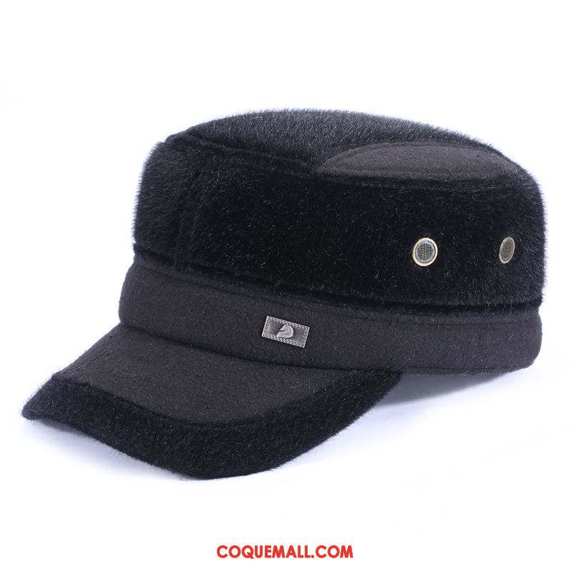 Casquette Chapeau Homme Casquette Lin Personnes Âgées, Casquette Chapeau Âge Moyen Été