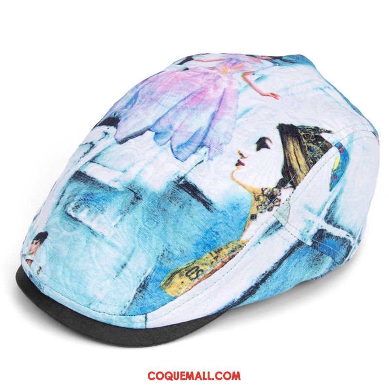 Casquette Chapeau Homme Femme Élégant Milieu, Casquette Chapeau Chapeau Tendance Cyan