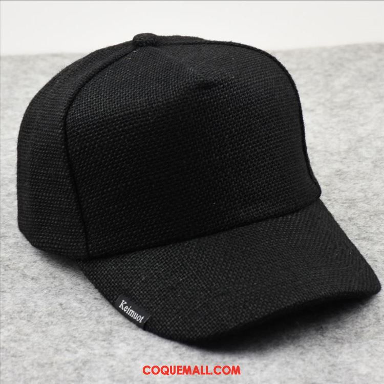 Casquette Chapeau Homme Gros Respirant Lin, Casquette Chapeau Été Chapeau Dunkel