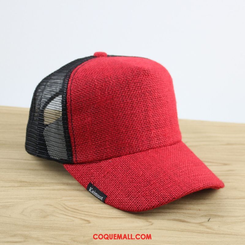 Casquette Chapeau Homme Gros Respirant Lin, Casquette Chapeau Été Chapeau Dunkel