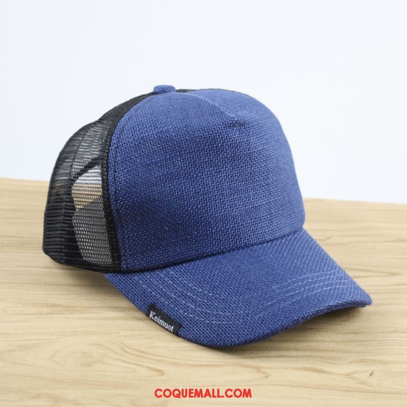 Casquette Chapeau Homme Gros Respirant Lin, Casquette Chapeau Été Chapeau Dunkel