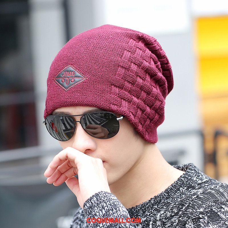Casquette Chapeau Homme Hiver Noir De Plein Air, Casquette Chapeau Hiver Bonnet Tricoté