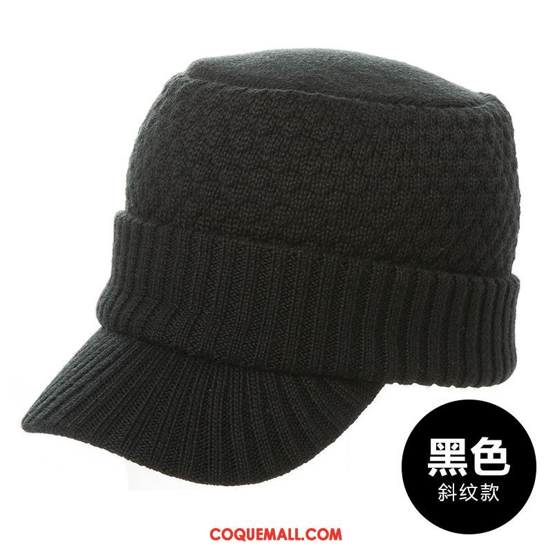 Casquette Chapeau Homme L'automne Bonnet Tricoté Garder Au Chaud, Casquette Chapeau Bonnet De Laine Hiver Kamelfarbe