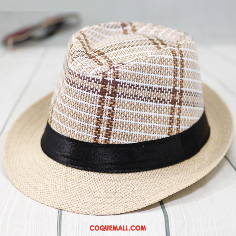 Casquette Chapeau Homme Le Jazz Gros Blanc, Casquette Chapeau Chapeau Chapeau Beige