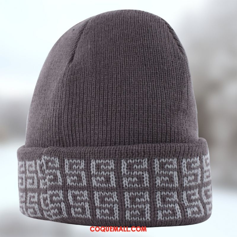 Casquette Chapeau Homme Noir Hiver Plus Épais, Casquette Chapeau Chapeau Bonnet De Laine