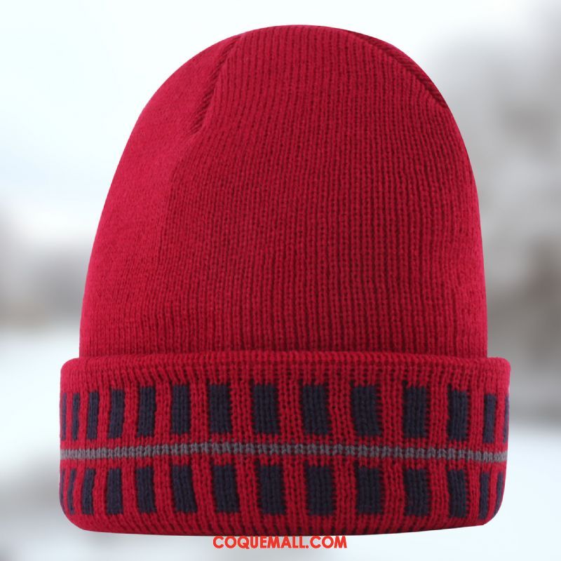 Casquette Chapeau Homme Noir Hiver Plus Épais, Casquette Chapeau Chapeau Bonnet De Laine