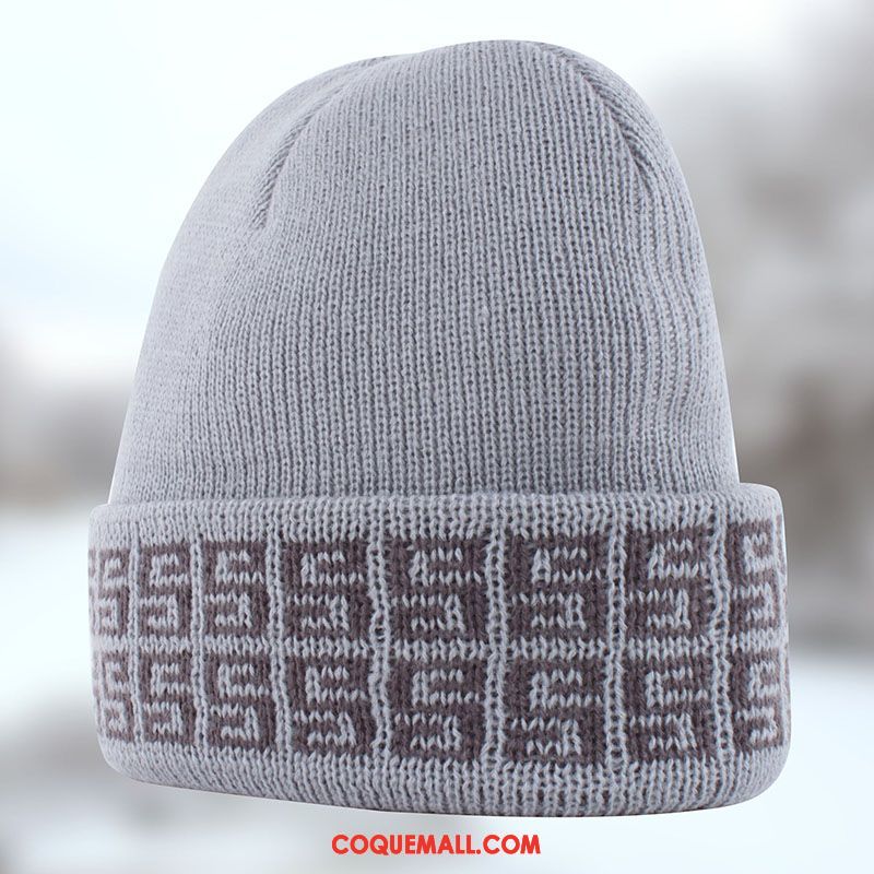 Casquette Chapeau Homme Noir Hiver Plus Épais, Casquette Chapeau Chapeau Bonnet De Laine