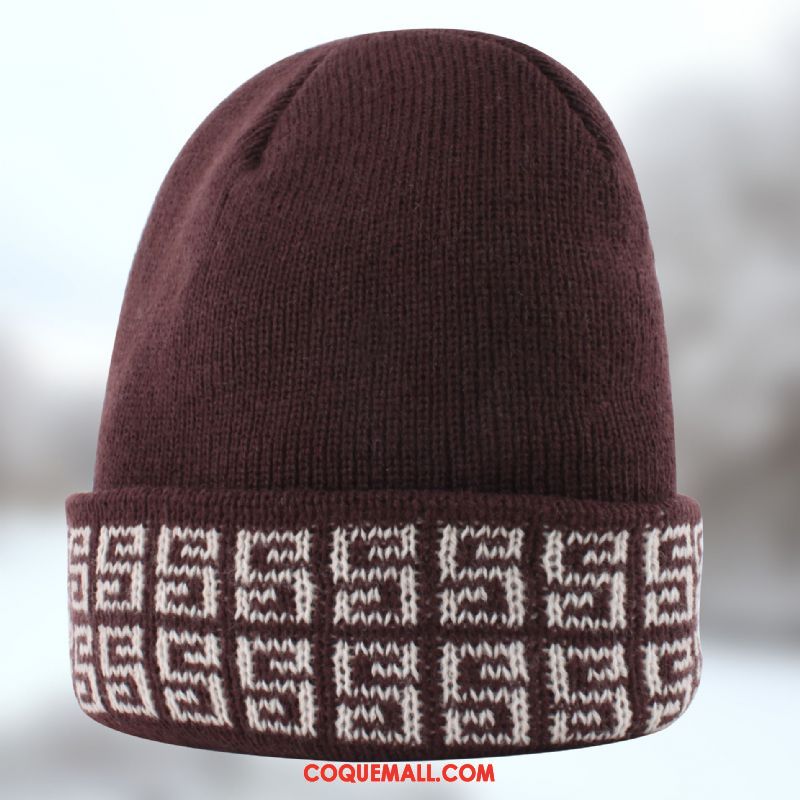 Casquette Chapeau Homme Noir Hiver Plus Épais, Casquette Chapeau Chapeau Bonnet De Laine