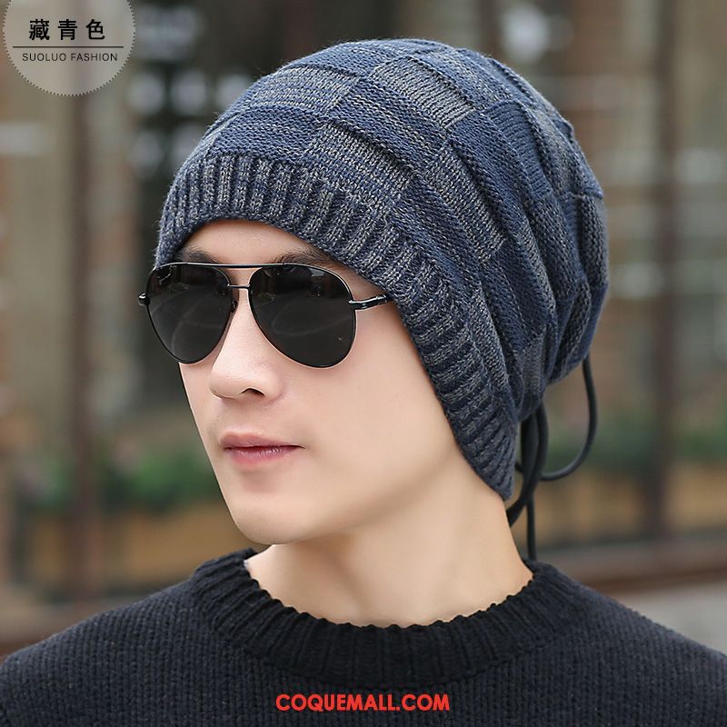 Casquette Chapeau Homme Plus De Cachemire Tendance Bonnet Tricoté, Casquette Chapeau L'automne Hiver