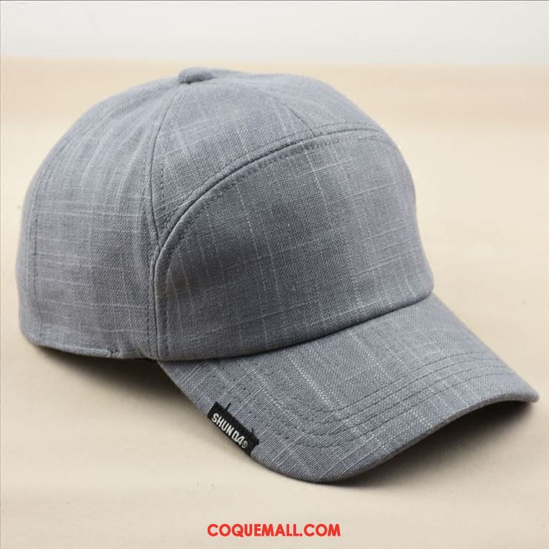 Casquette Chapeau Homme Printemps Gris Gros, Casquette Chapeau Crème Solaire Tendance