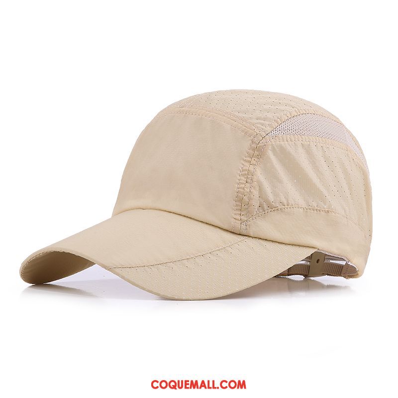 Casquette Chapeau Homme Respirant Loisir Chapeau, Casquette Chapeau Casquette De Baseball Rapide À Sécher Khaki