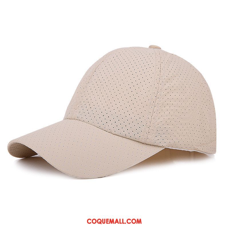 Casquette Chapeau Homme Respirant Loisir Chapeau, Casquette Chapeau Casquette De Baseball Rapide À Sécher Khaki