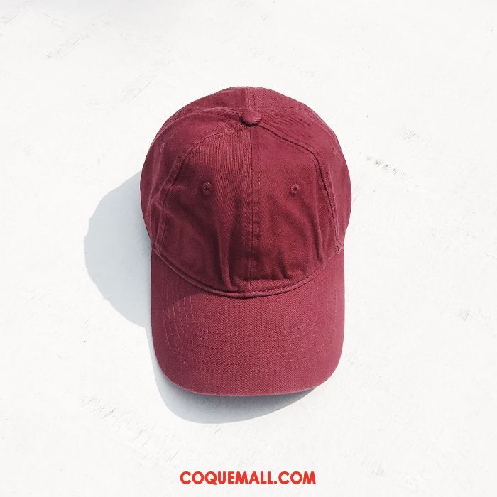 Casquette Chapeau Homme Rouge Détresse Rétro, Casquette Chapeau Casquette De Baseball Doux