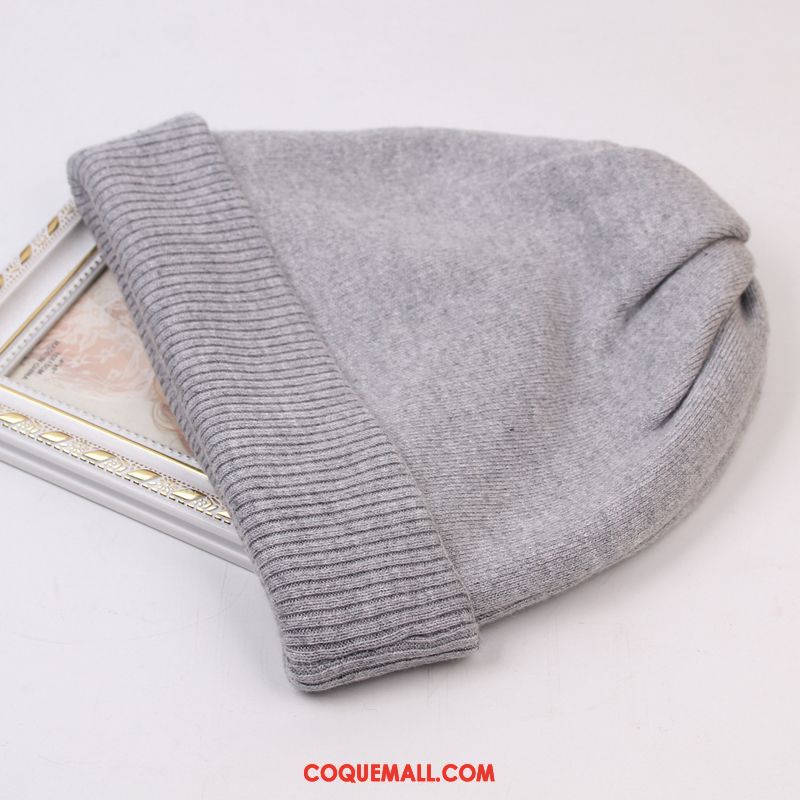 Casquette Chapeau Homme Simple Bonnet Tricoté Hiver, Casquette Chapeau Tendance Pullover Khaki