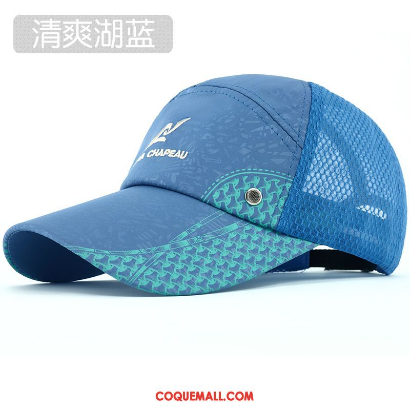 Casquette Chapeau Homme Tendance Bleu Foncé All-match, Casquette Chapeau Le Nouveau Crème Solaire