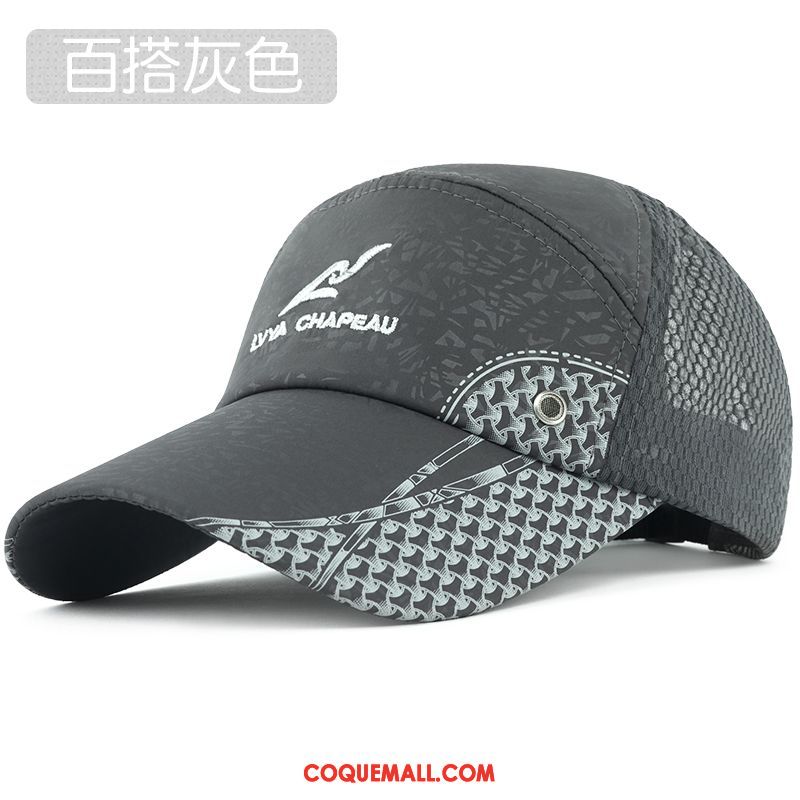 Casquette Chapeau Homme Tendance Bleu Foncé All-match, Casquette Chapeau Le Nouveau Crème Solaire