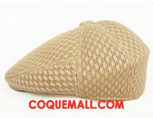 Casquette Chapeau Homme Tendance Ombre Engrener, Casquette Chapeau Personnes Âgées Respirant Beige