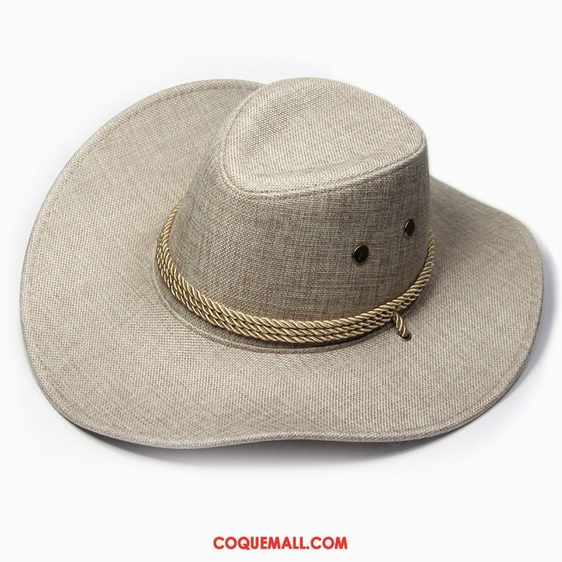 Casquette Chapeau Homme Voyage All-match Crème Solaire, Casquette Chapeau De Plein Air Été Khaki