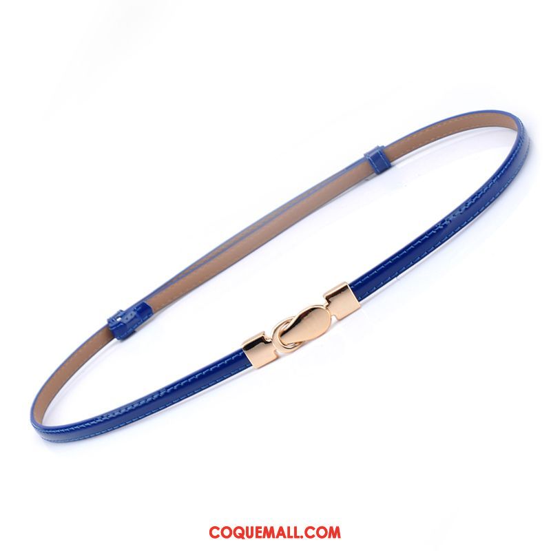 Ceinture Femme All-match Cuir Véritable Le Nouveau, Ceinture Blanc Décoration