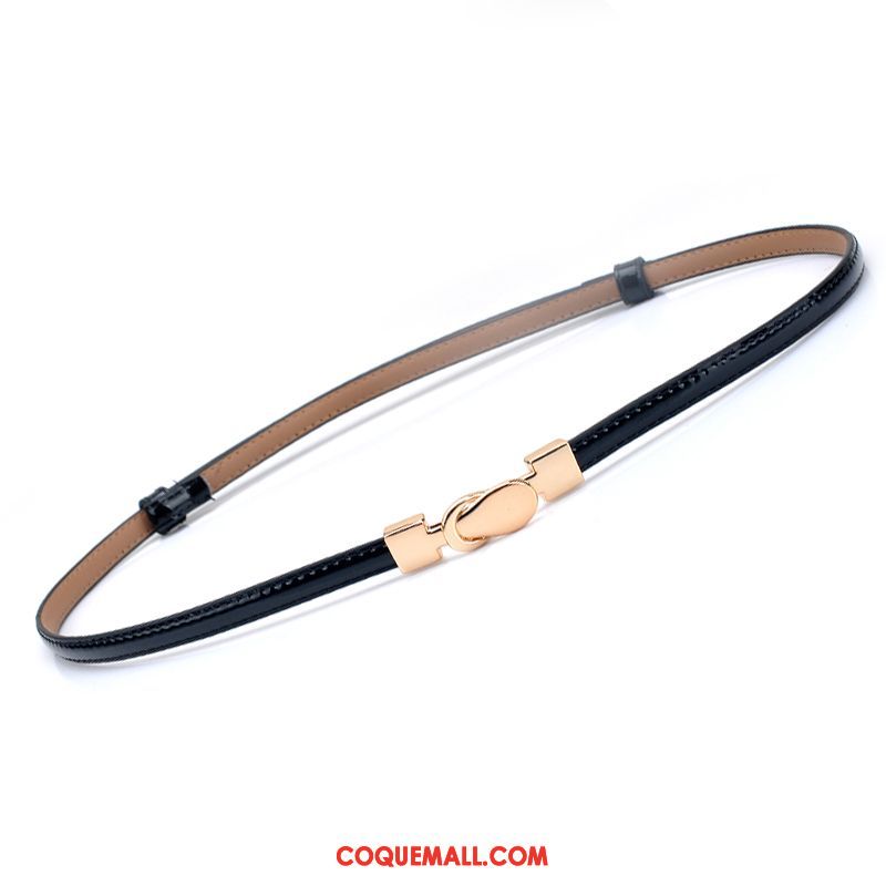 Ceinture Femme All-match Cuir Véritable Le Nouveau, Ceinture Blanc Décoration