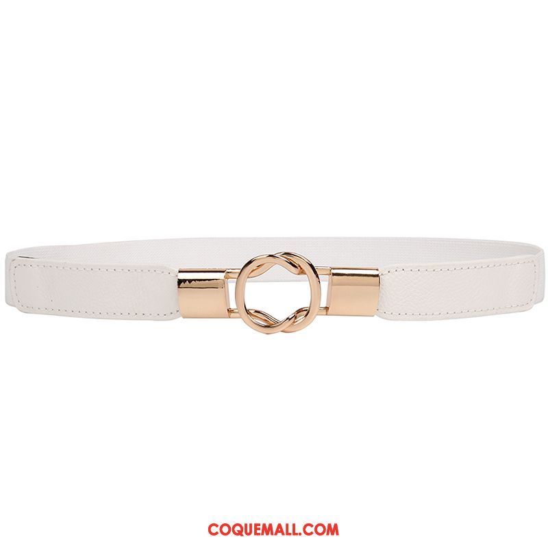 Ceinture Femme All-match Fleur Rétro, Ceinture Élastique Élasticité Kamelfarbe