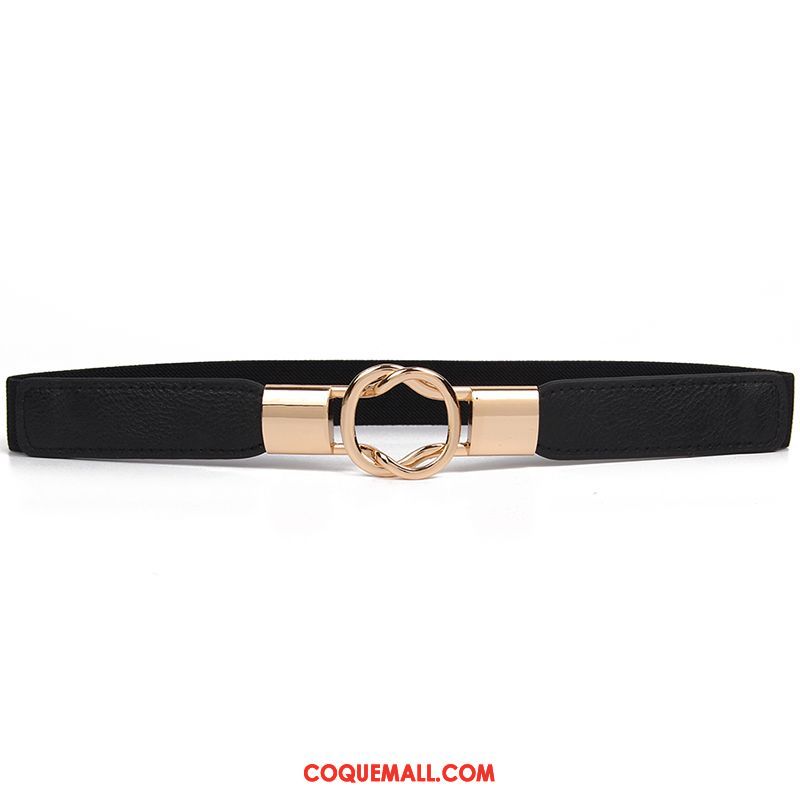 Ceinture Femme All-match Fleur Rétro, Ceinture Élastique Élasticité Kamelfarbe