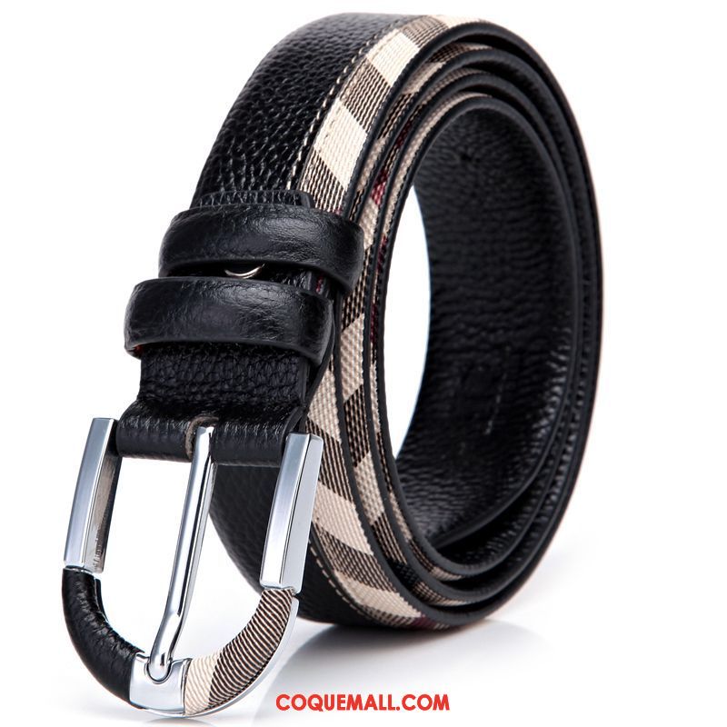 Ceinture Femme Britanique Cuir Véritable Jeunesse, Ceinture Loisir Couche De Tête