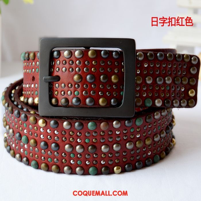 Ceinture Femme Couche De Tête Europe Loisir, Ceinture Rétro Homme