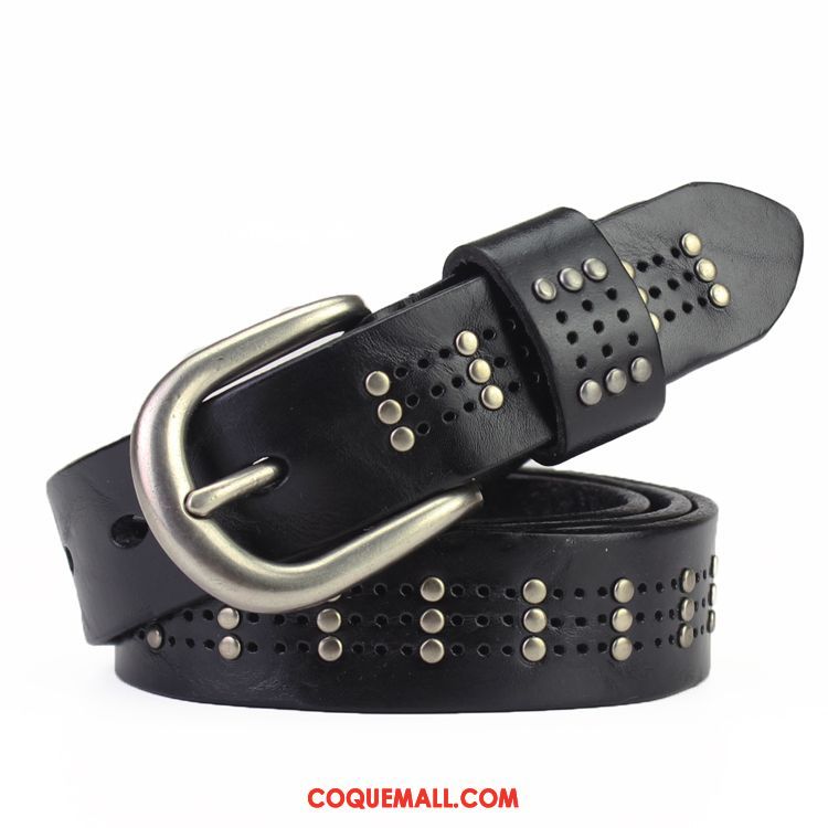 Ceinture Femme Couche De Tête Rouge Le Nouveau, Ceinture All-match Tendance