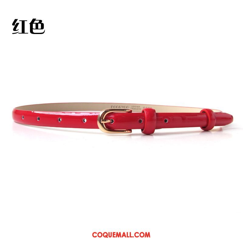 Ceinture Femme Cuir Véritable All-match Mode, Ceinture Simple Bien