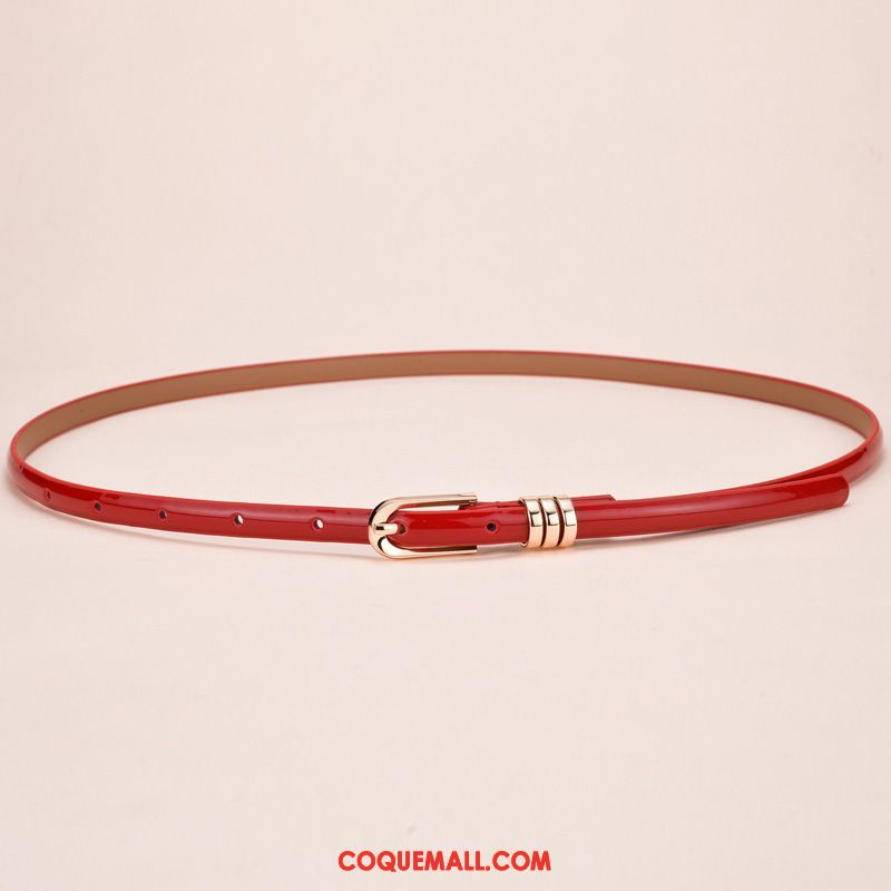 Ceinture Femme Cuir Véritable Cuir Verni Mode, Ceinture Cuir Verni Bien