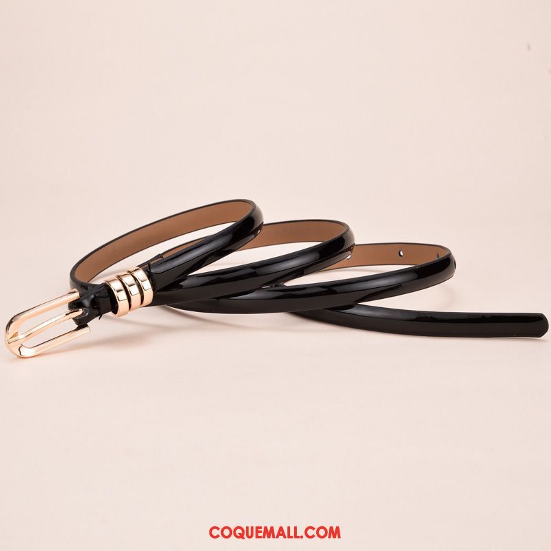 Ceinture Femme Cuir Véritable Cuir Verni Mode, Ceinture Cuir Verni Bien